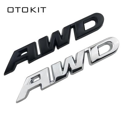 3D Car Styling Chrome Metal Sticker AWD Tail Emblem Badge Rear Decal Logo for Impreza Subaru Honda 4X4 Off Road SUV 4WD