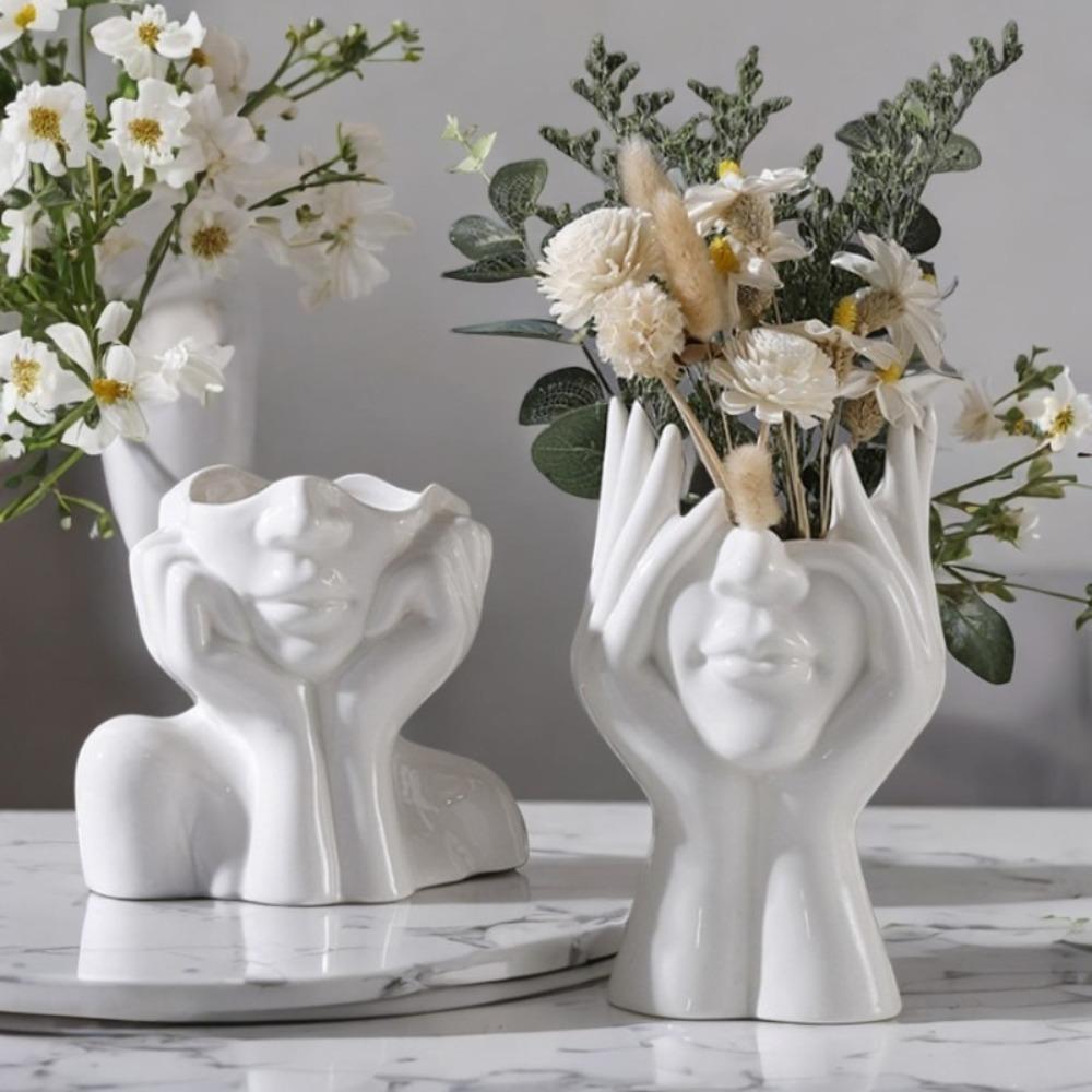 Multifunctional Storage Bucket Creative Plastic Vase Nordic Style Pen Holder Student Supplies