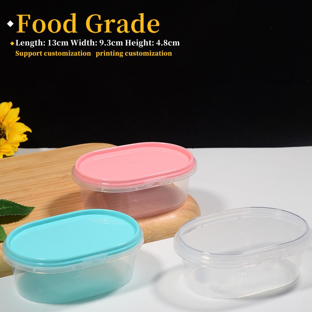 280ml Food Grade Plastic Box for Baby Food Storage Refrigerated Small Fridge Organization Sealed Container