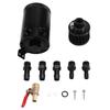 L10A Universal Car Oil Catch Can Baffled Reservoir Tank Separator 2 Port Fluid Filter Cylinder Breather