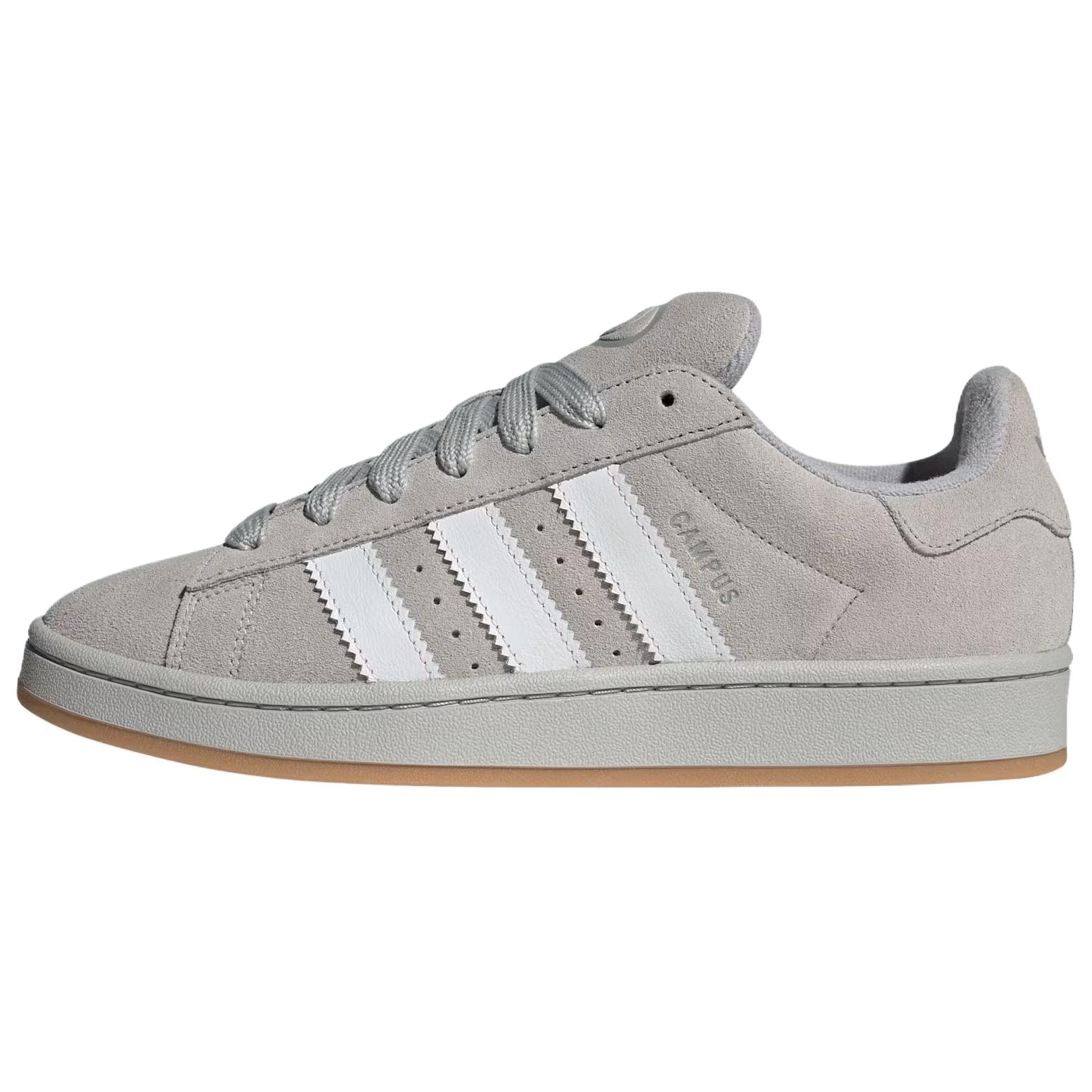 Adidas Кроссовки Campus 00-х Серо-Белые с Резиновой Подошвой Унисекс Серо-Двухцветные Облачно-Белые JH8793 42