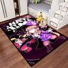 Cartoon Girl Purple Outfit Carpet, A Hat in Time Game Themed Decor Suitable for use as an anti-slip for living room bedroom sofas