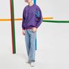 Li Ning Text Logo Casual Sports Pullover Sweatshirt Men sweatshirt Dragon-Purple AWDQ631-4