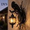 Stylish Wall Mounted Lamps for Living Room Vintage Crow On Branch Lamp, Gothic Dragon Sconce Unique Creative Indoor Home Bedroom, Fantasy Garden