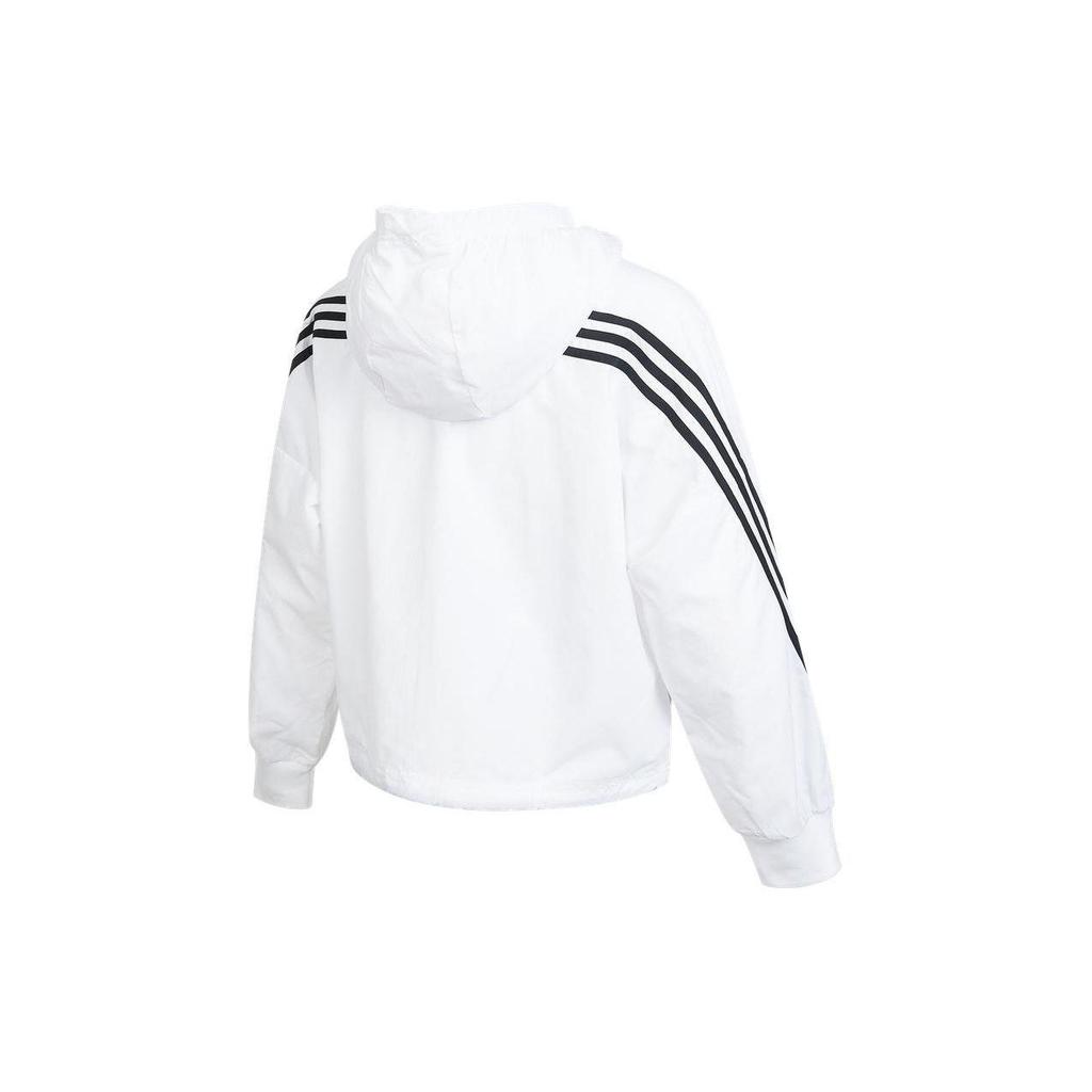 adidas Sportswear Future Icons Women's Woven Windbreaker White Black HE4177