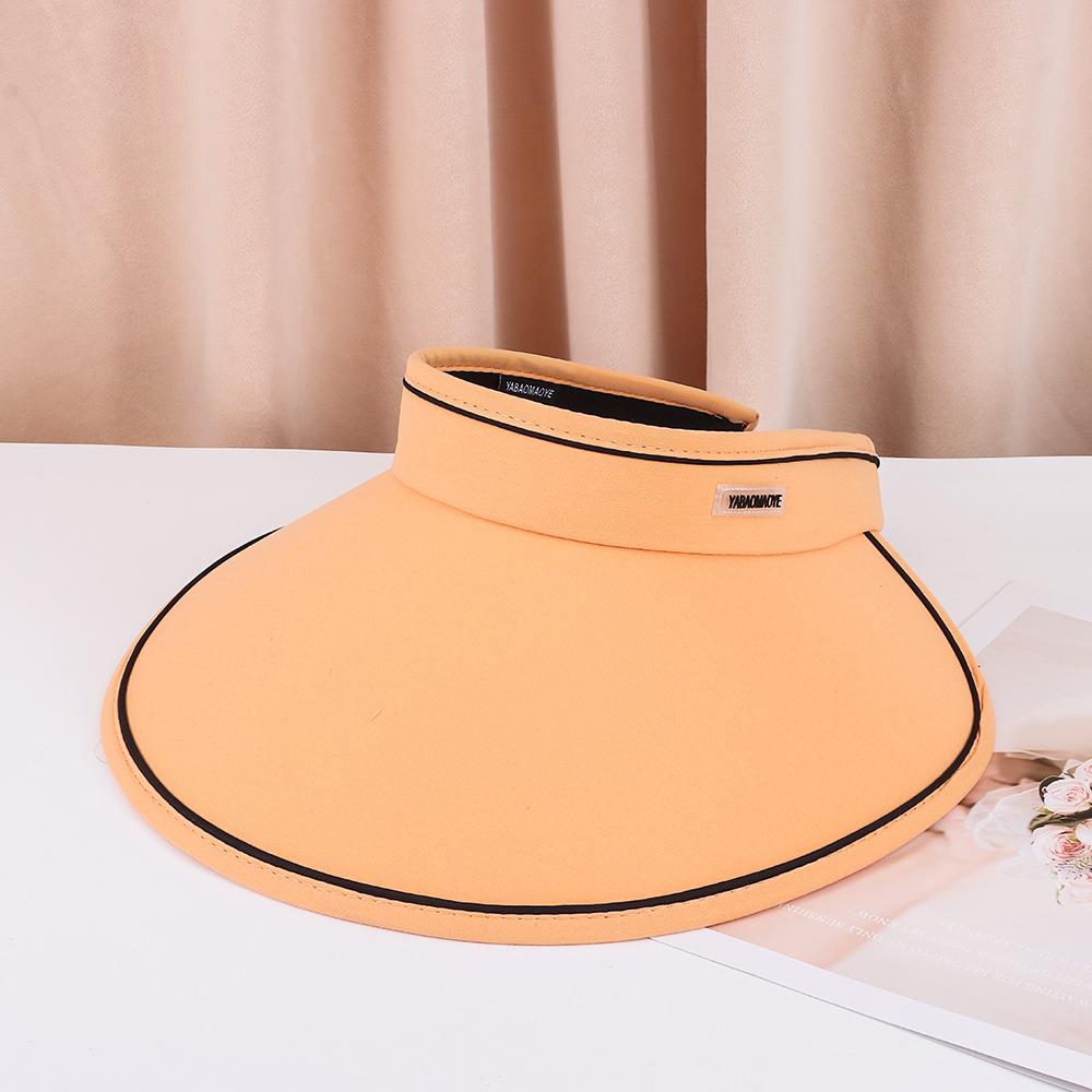 New Empty Top Summer Cycling Sun Hat Large Brim Cover Your Face Beach Bucket Hats UV Protection Travel Panama Caps