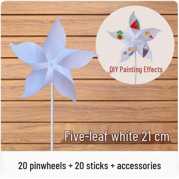 Children's DIY Windmill Painting Kit: Creative Art Materials for Kindergarten Drawing and Craft.