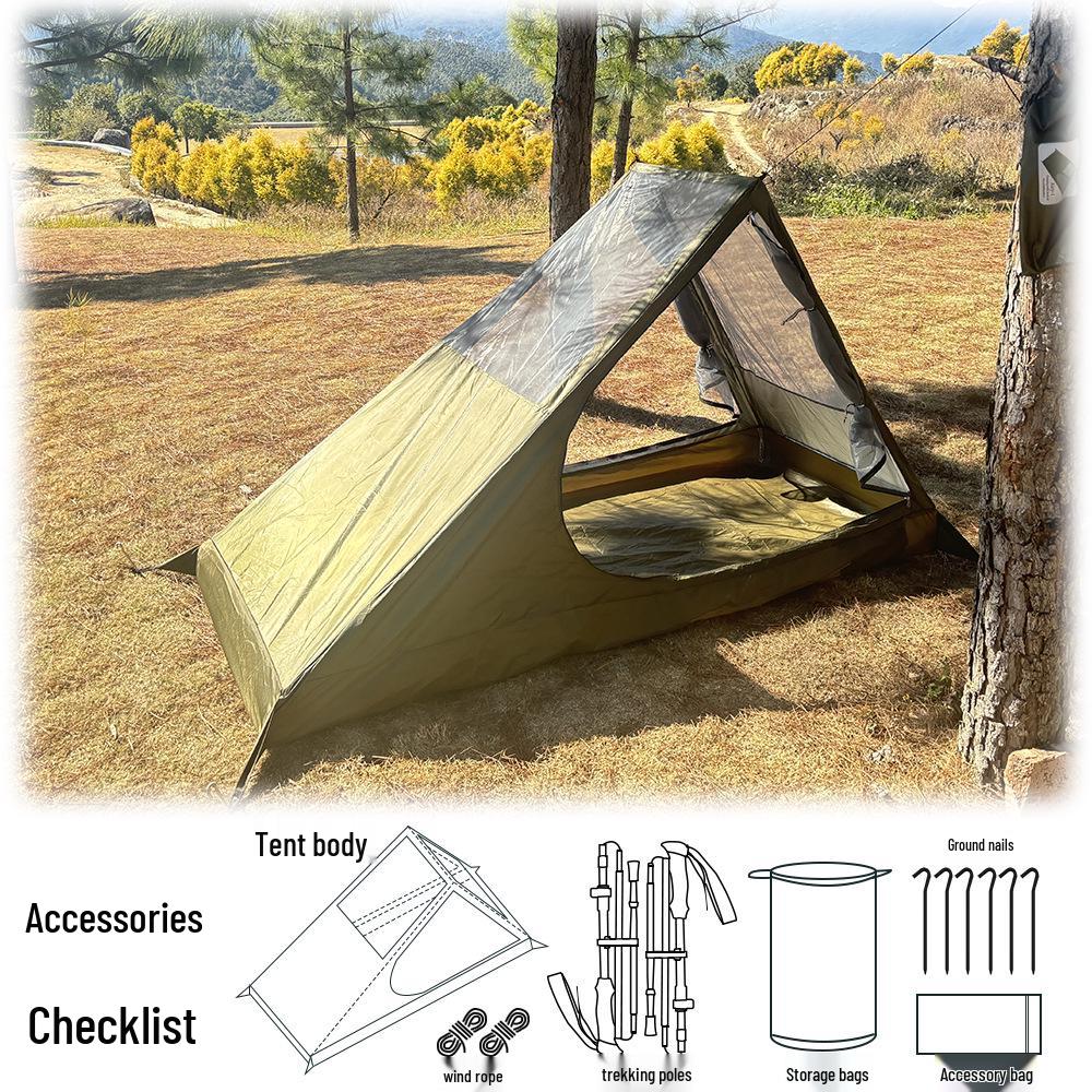 

Легкая и дышащая москитная палатка для одного для пеших походов - Безкаркасная конструкция для улицы Single (Poleless)