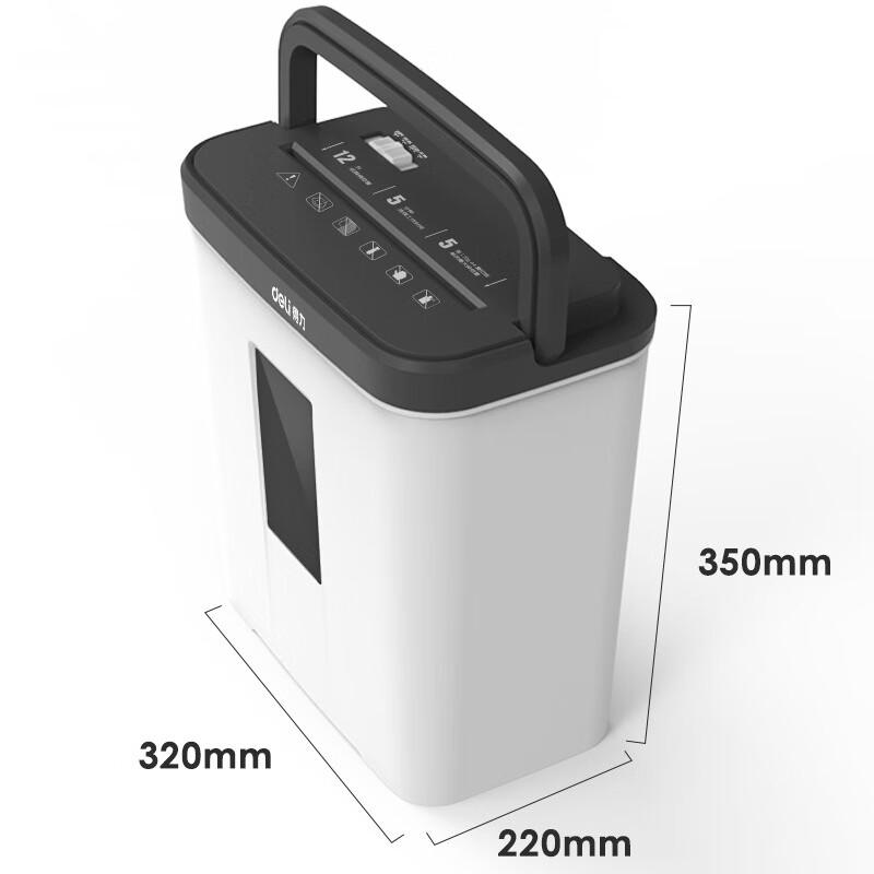 Deli 9939 Compact Desktop Paper Shredder CN plug (adapter included)