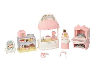 Set di mobili per negozio Sylvanian Families, pasticcere, primo negozio di torte, certificazione ST Mark, età giocattolo, casa delle bambole Sylvanian Families EPOCH [set dolce] Mi-92