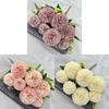 Faux Silk Flower Bouquet For Wedding Decor With Realistic Design For Home And Photography Use