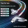 Four-in-One Luminous Fast Charging USB-C to Multi-Device Glowing Charger Cable