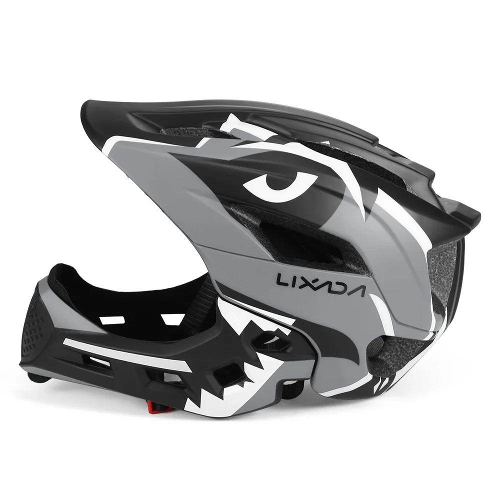 New Kids Detachable Full Face Helmet for BMX Bike Skateboarding Roller Skating Adjustable Impact-Resistant Sports Safety Gear