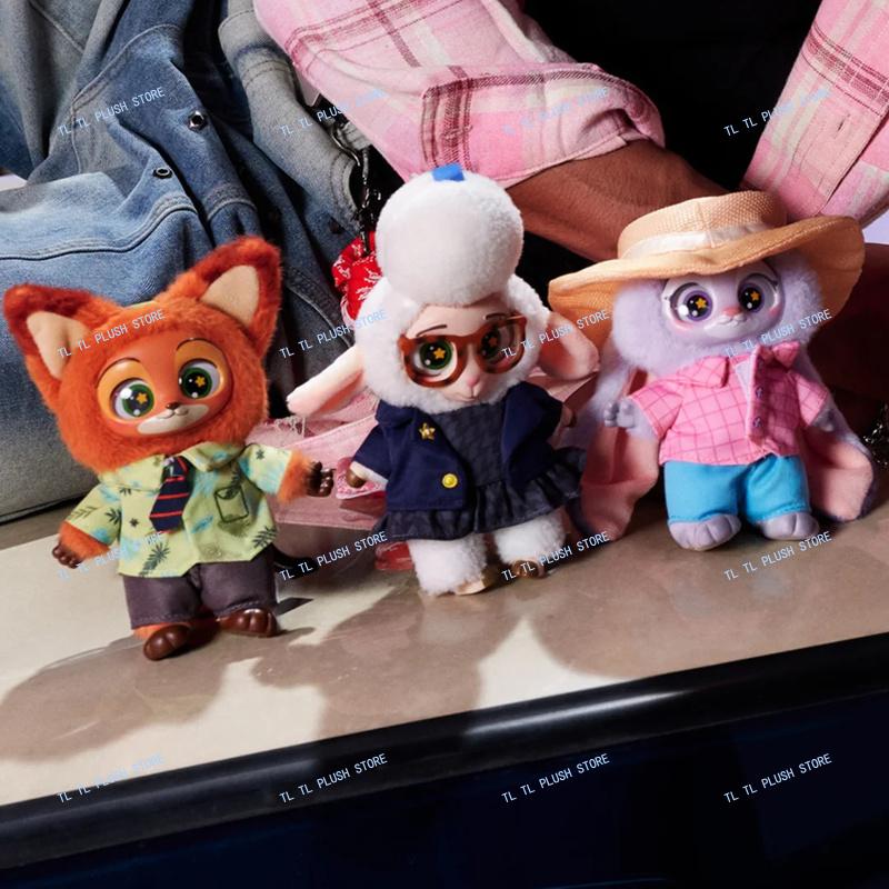 Breloc autentic de pluș MINISO Disney Zootopia 2, breloc de vinil, cutie surpriză, jucărie cadou, fete, animal de colecție, la modă, mister, jucării pentru copii