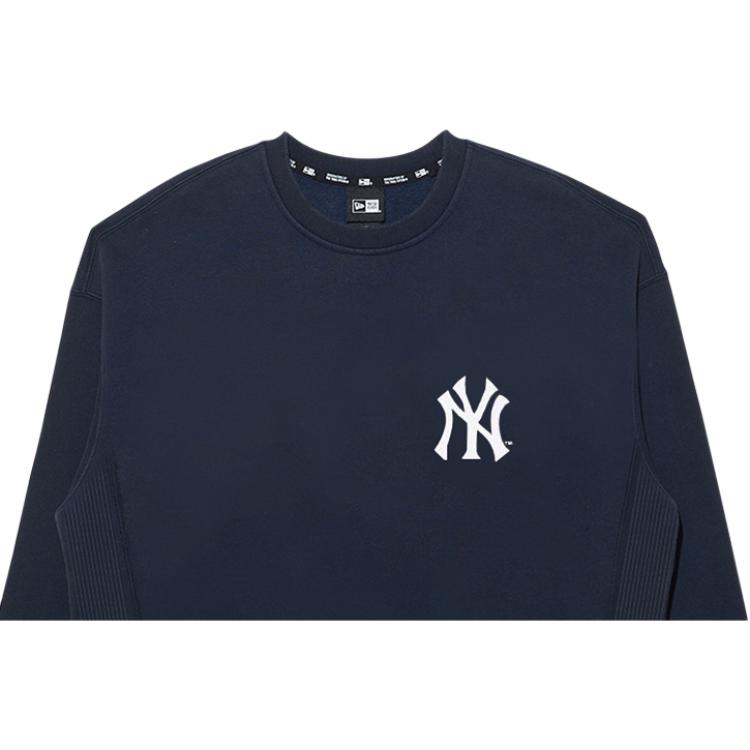 New Era MLB Collection NY Embroidered Logo Crew Neck Fleece Lined Pullover Loose Fit American Sweatshirt Unisex 13338651