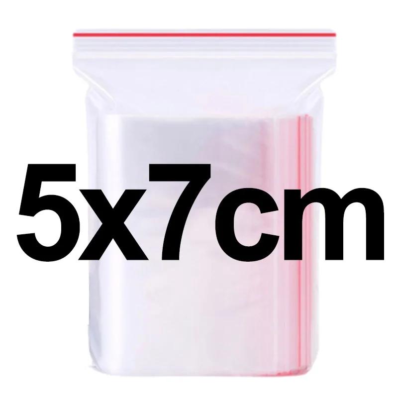 Transparente Zip-Verschlussbeutel Plastik Vakuum Aufbewahrungsbeutel für Kleinschmuck Küche Lebensmittelverpackung Wiederverschließbarer Heimverschlussbeutel