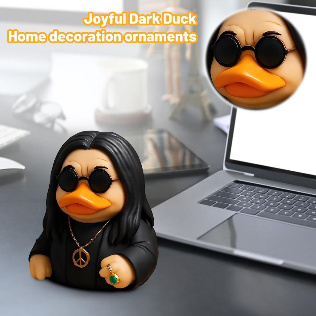 Rock- And Roll Dark Duck- Home Decoration Ornaments