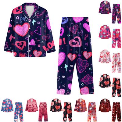 Ladies' Long Sleeved Long Pants Casual Home Set