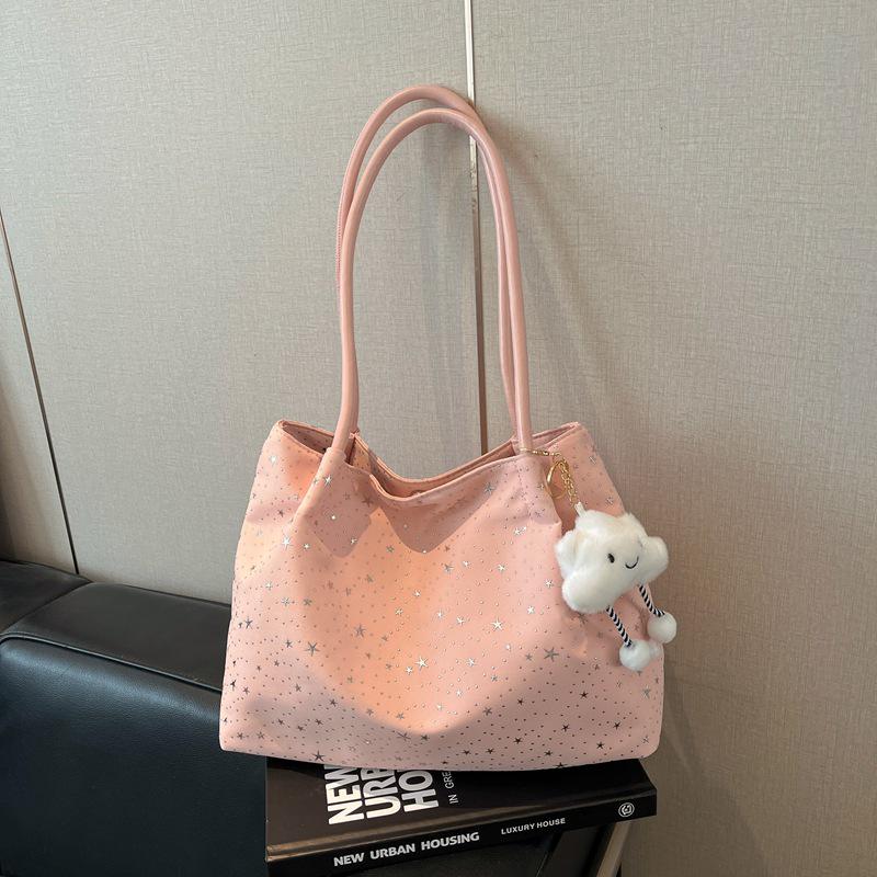 Trendy Large Capacity Tote Bag for Women - Stylish and Durable Shoulder Bag for Students and Commuters