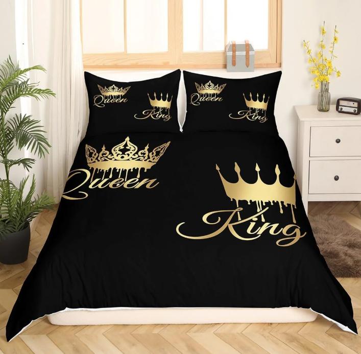 Liebhaber Bettbezüge für Erwachsene Leichte Bettdecke König und Königin Valentinstag Geschenke Bettwäscheset Schlafzimmerdeko Keine Bettdecke