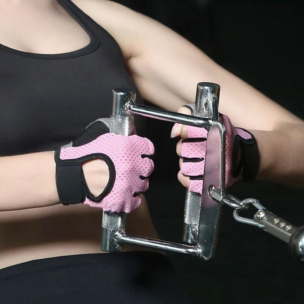 Bodybuilding Workout Cycling Fingerless Gloves Gym Training Non-slip Sport Gloves Breathable Fitness Gloves Men Women 6