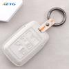 Leather Car Key Case Cover Shell For Land Rover Range Rover Evoque Discovery Sport Velar For Jaguar Xe E-Pace Xf Accessories