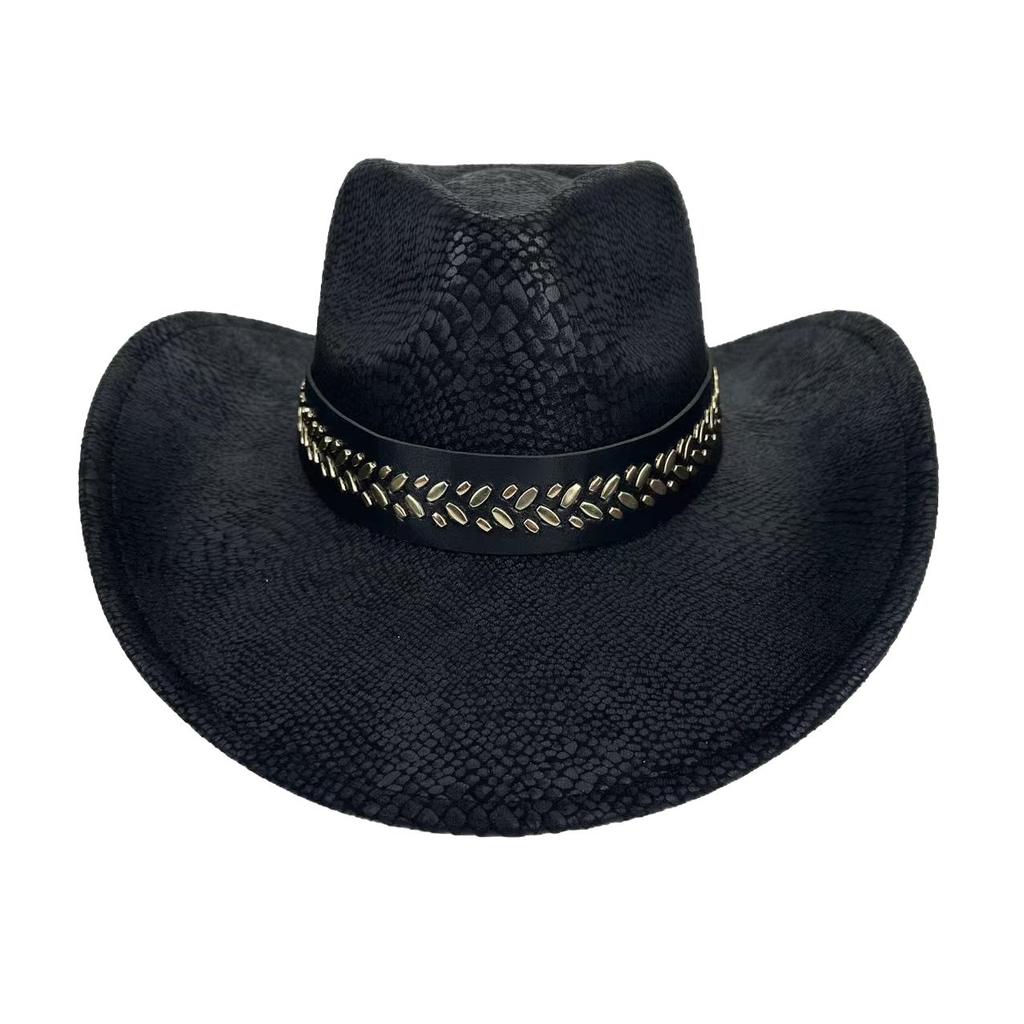 New Western Cowboy Hat European And American Jazz Hat Spring And Summer Men'S And Women'S Versatile Felt Hat Retro Accessories Popular Top Hat