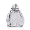 Pure Cotton Hooded Sweater Men's and Women's Spring and Autumn New Couples Solid Color Large Size Loose Casual Hoodie