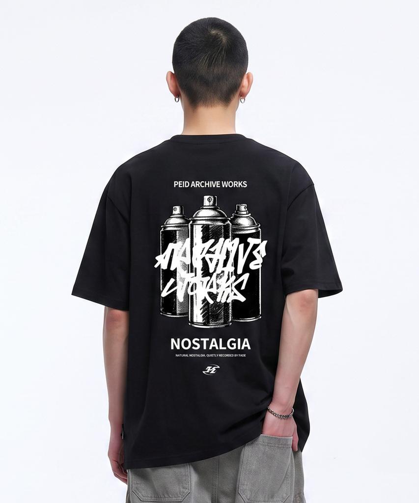 Peideu Pd Spray Short Sleeve T-Shirt Black