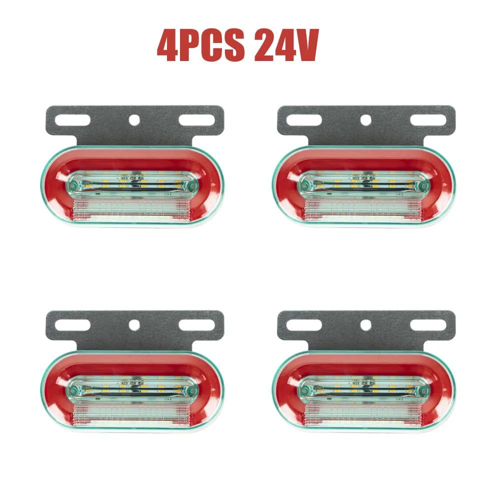 12v 24v Led Side Marker Warning Lights Trailer Trucks Caravan Side Clearance Marker Light Led Lorry Amber Red White Lamp