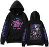 Elegancwclow Anime Arcane-Jinx Hoodie Harajuku Hip Hop Pullo