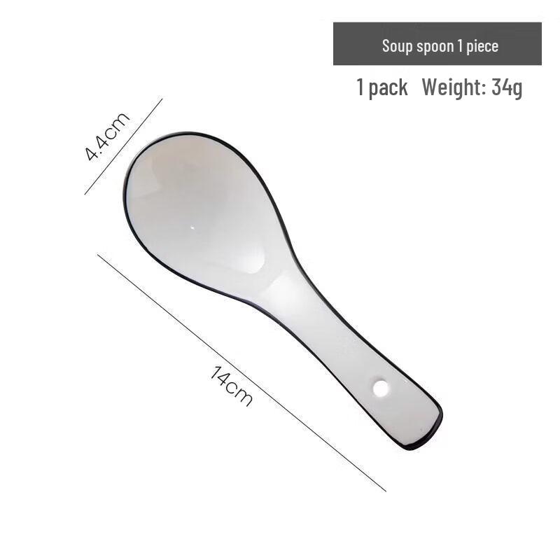 Qiwei Ceramic Soup Spoon
