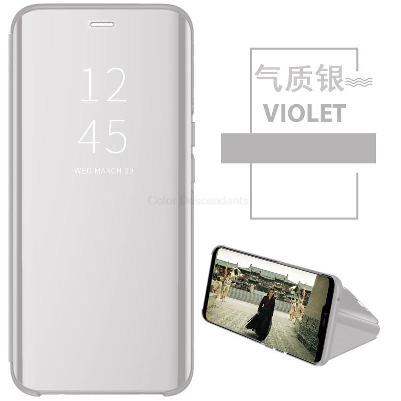 Voor Samsung S10 S20 S21 S22 S23 Hoes Smart Flip Standaard View Spiegel Hoes S10 5G Cover Beschermende Leren Hoes voor Samsung Galaxy S25 S24 A16 A06