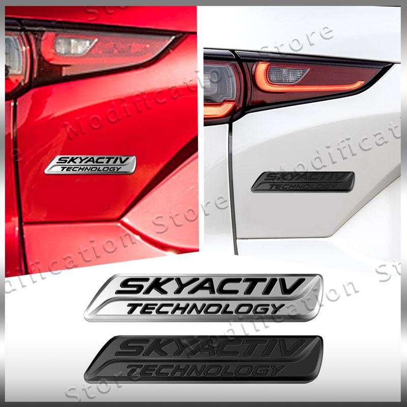3D SKYACTIV TECHNOLOGY Logo Car Rear Trunk Badge Emblem Sider Fender Sticker For MAZDA CX-3 CX3 CX-5 CX5 CX-7 Atenza h1