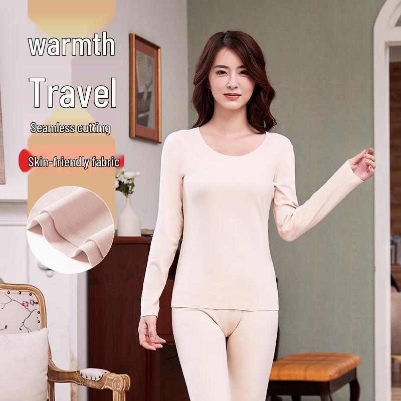 

Mu Qingqing Women s Thin Fleece Thermal Underwear Set M