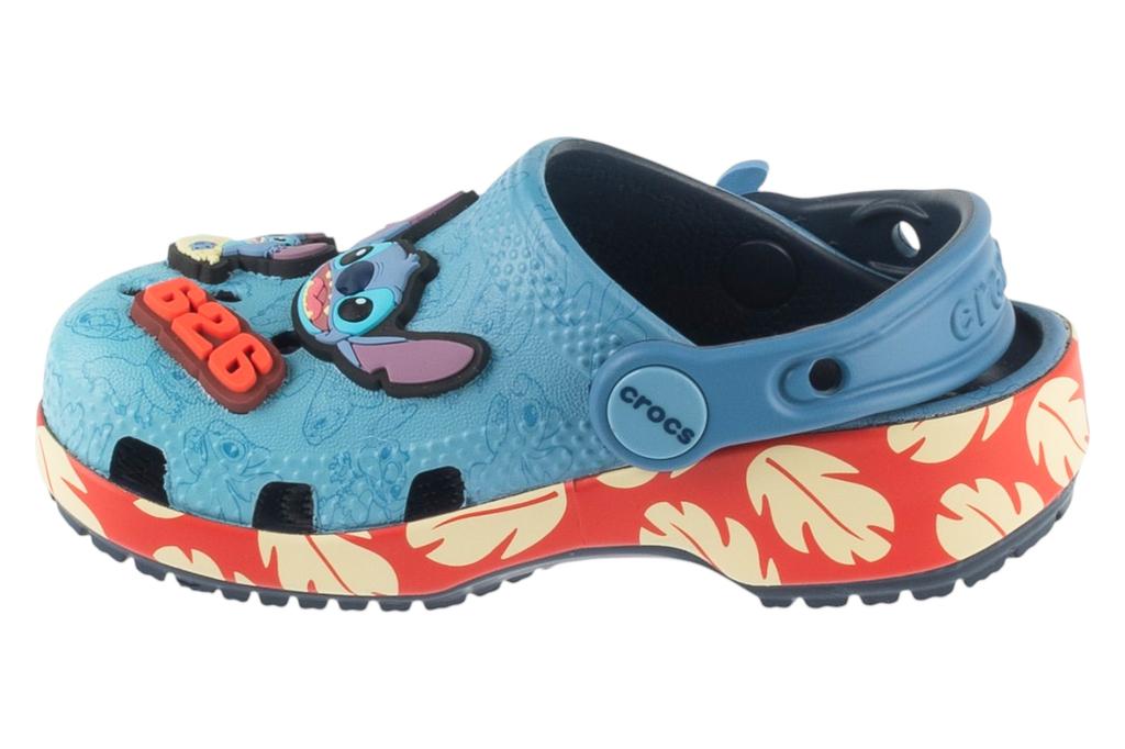 Crocs Classic Stitch Clog T, for Girl Blue Slides