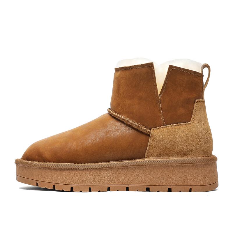 Women s Thick-Soled Sheepskin Snow Boots