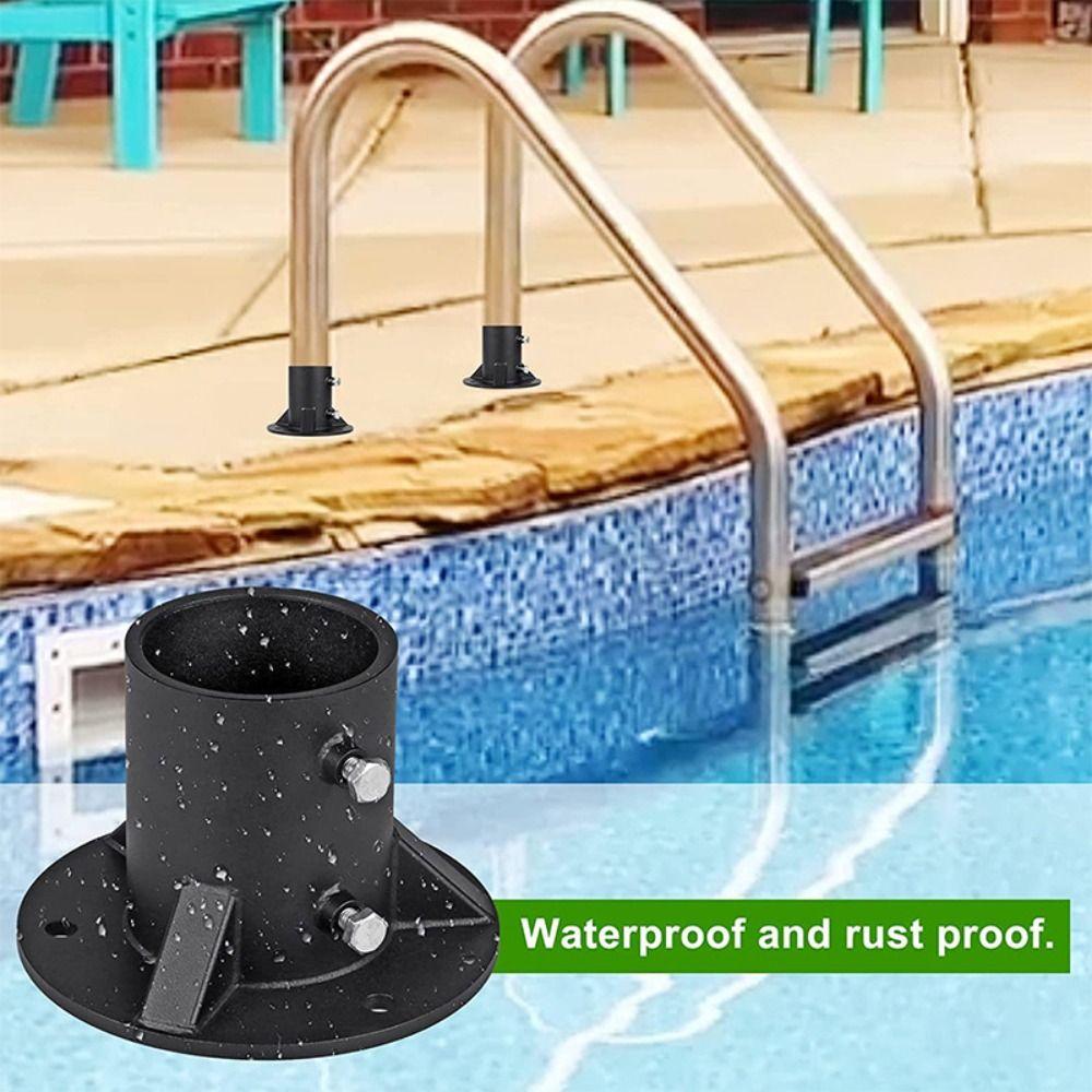 With Screws Flange Base Floor Flange Post Mount Fence Post Installation  Railing Installation