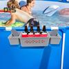 Poolside Storage Organizer with Hook Cup Holder Pool Storage Basket for Above Ground Pools Large Capacity Pool Accessories Holder for Most Frame