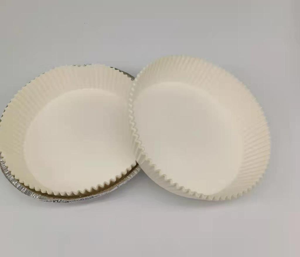 50PCS Special Paper Tray Round Oil Absorbing Paper Kitchen Food Mat Baking Household Baking Paper High Temperature Oil Proof Tin Tray