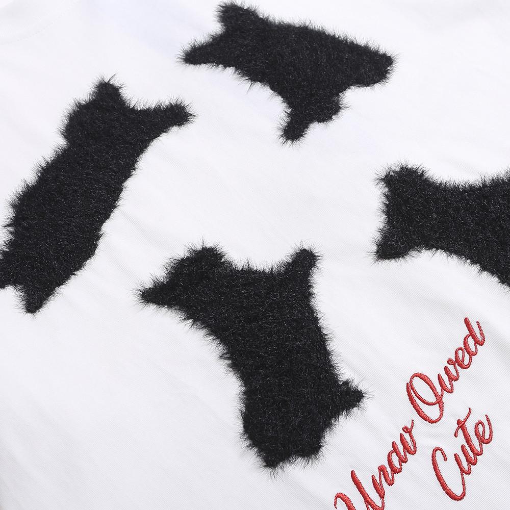 Мужская футболка с короткими рукавами и вышивкой животным узором — фото 3