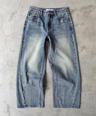 SLOWACID Used Teen Washed Denim Pants [Blue]