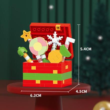 Рождественская серия Подарок Санта / Клаус / Снеговик Олень Строительные блоки Образовательная сборка Праздничная игрушка