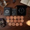 Runes Set 14 Pieces Woodcut Spiritual Wooden Rune Divination Game Set for Birthdays Family Gatherings Friends Adventure