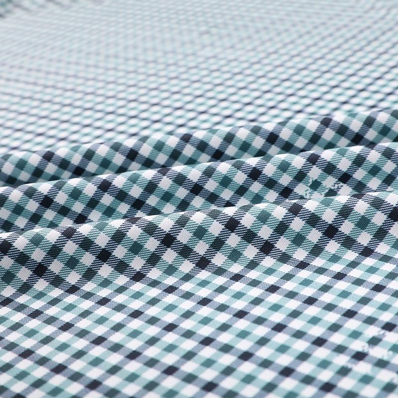 Summer New Men's Plaid Shirt Short-sleeved Business Shirt No-iron Trendy Brand Korean Version Fashionable Men's Style