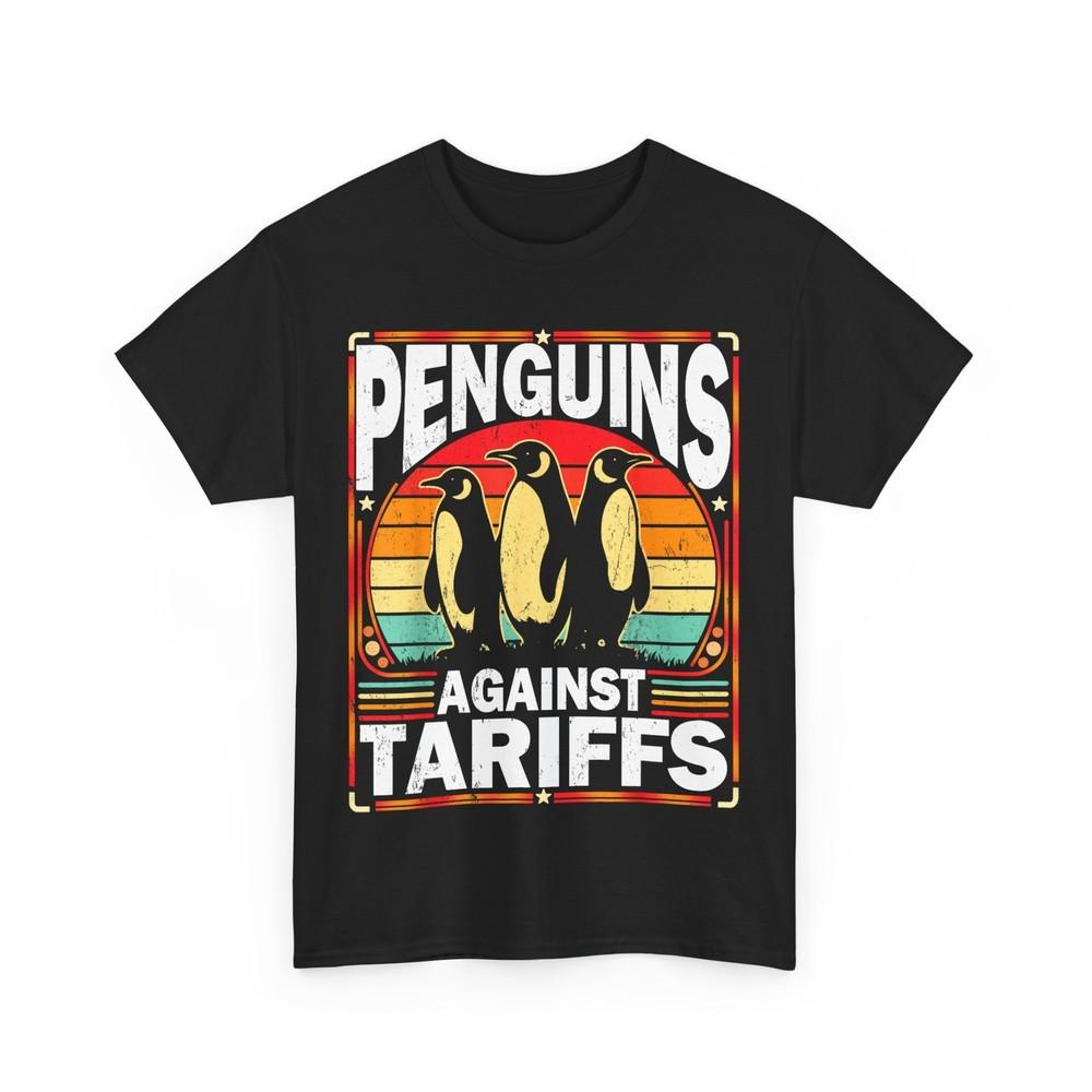 Penguin Anti Tariffs Shirt, Penguins Against Tariffs Vintage Shirt