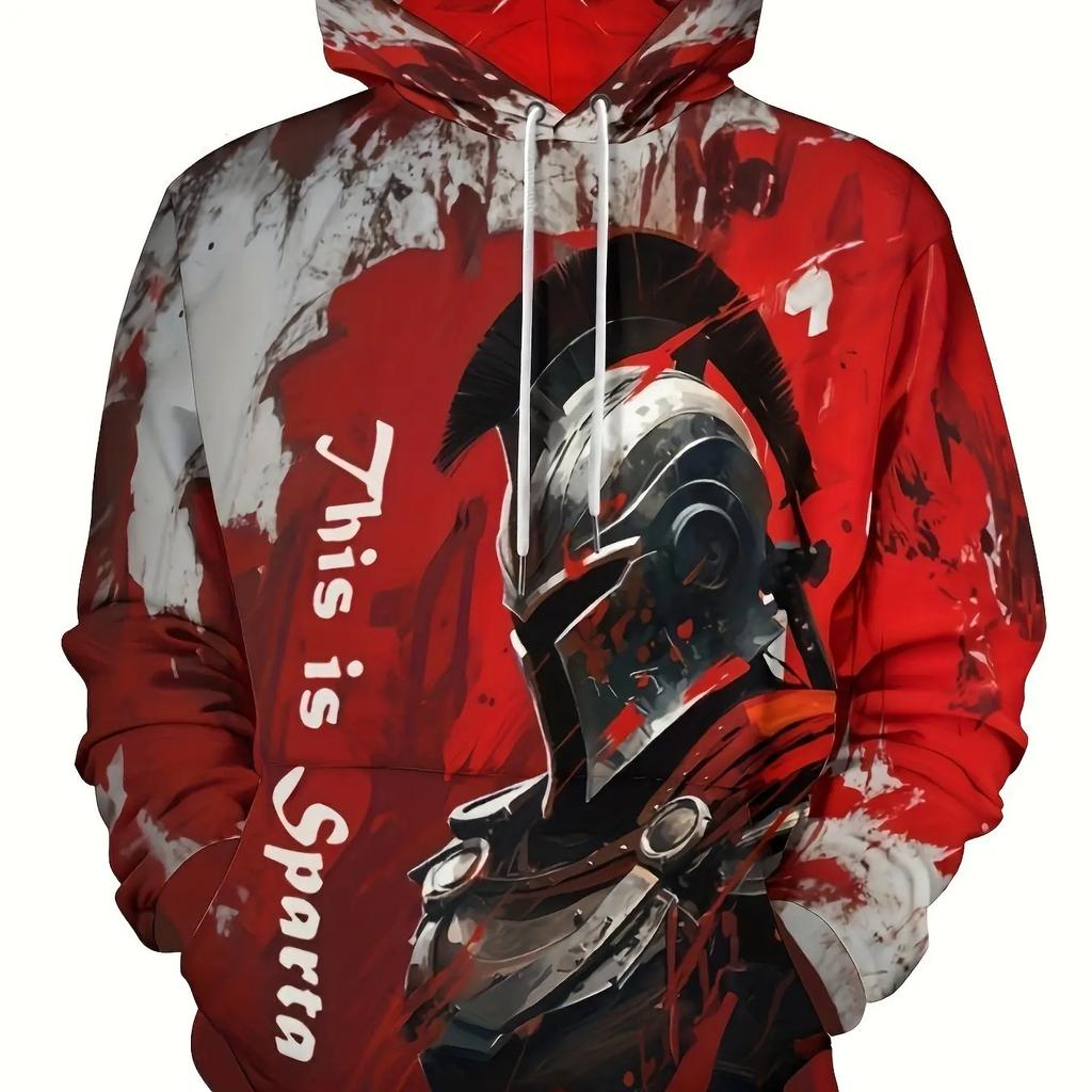 2025 Autumn New Men's 3D Japanese Samurai Print Hoodie Men's and Women's Casual Fashion Men's Hoodie Street Men's Tops