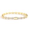 European and American Plum Blossom Tennis Chain Men Hip-hop Bracelet Zircon Fashion Brand Spring Buckle Jewelry