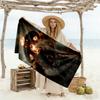 Lord Rings Beach Towel Super Soft Absorbent Comfortable Lightweight Perfect for Traveling Yoga Camping and Swimming