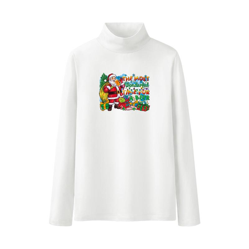 Christmas Gift From Santa Claus Patches On Clotes Thermal Press A-Level Washable Hoodies Tops Diy Vinyl Patches For Girl Boy